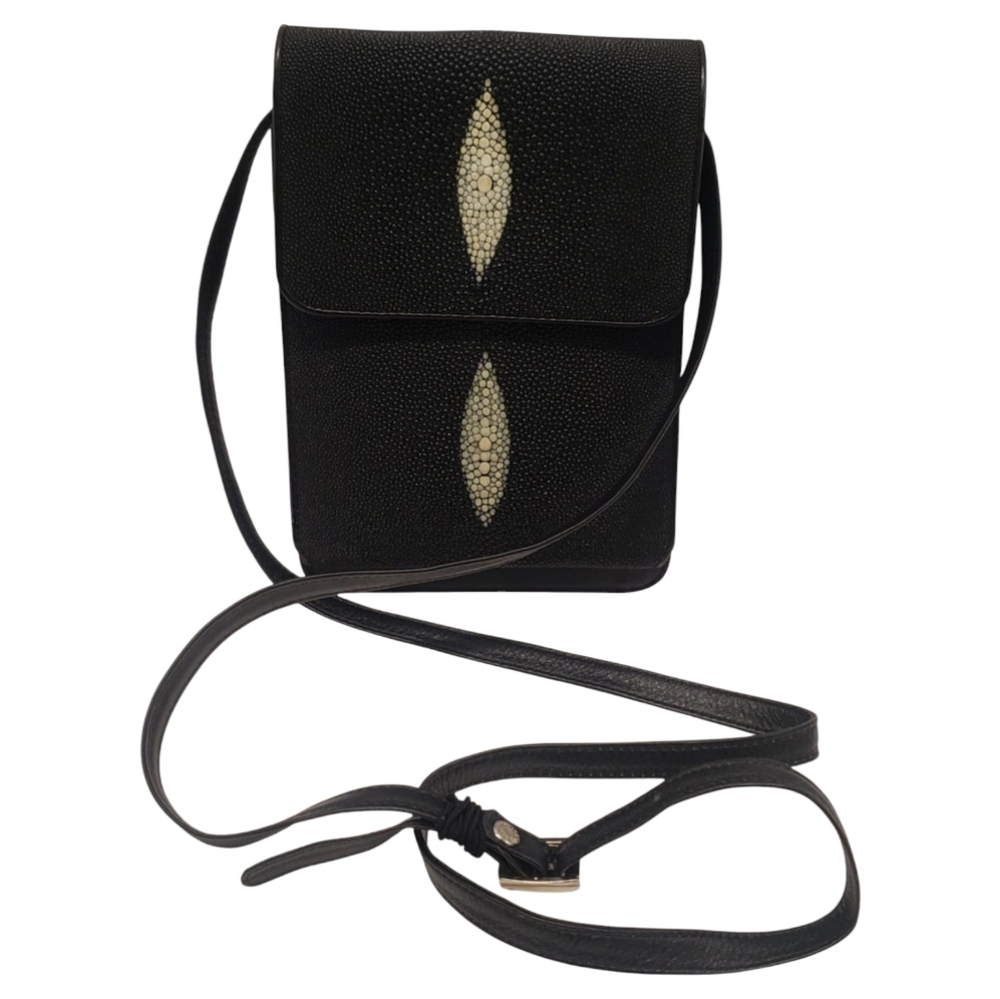 Genuine Stingray Skin Leather Cross Body‎